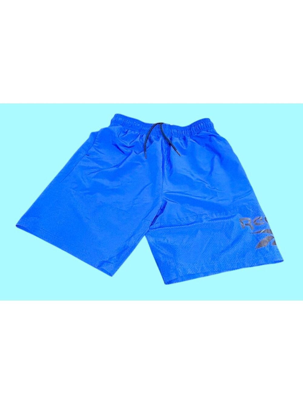 Reebok Men’s Blue Athletic Shorts Drawstring Elastic Waist REM21ISH29 L/G
